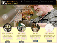 Tablet Screenshot of kangarooislandbirdsofprey.com.au